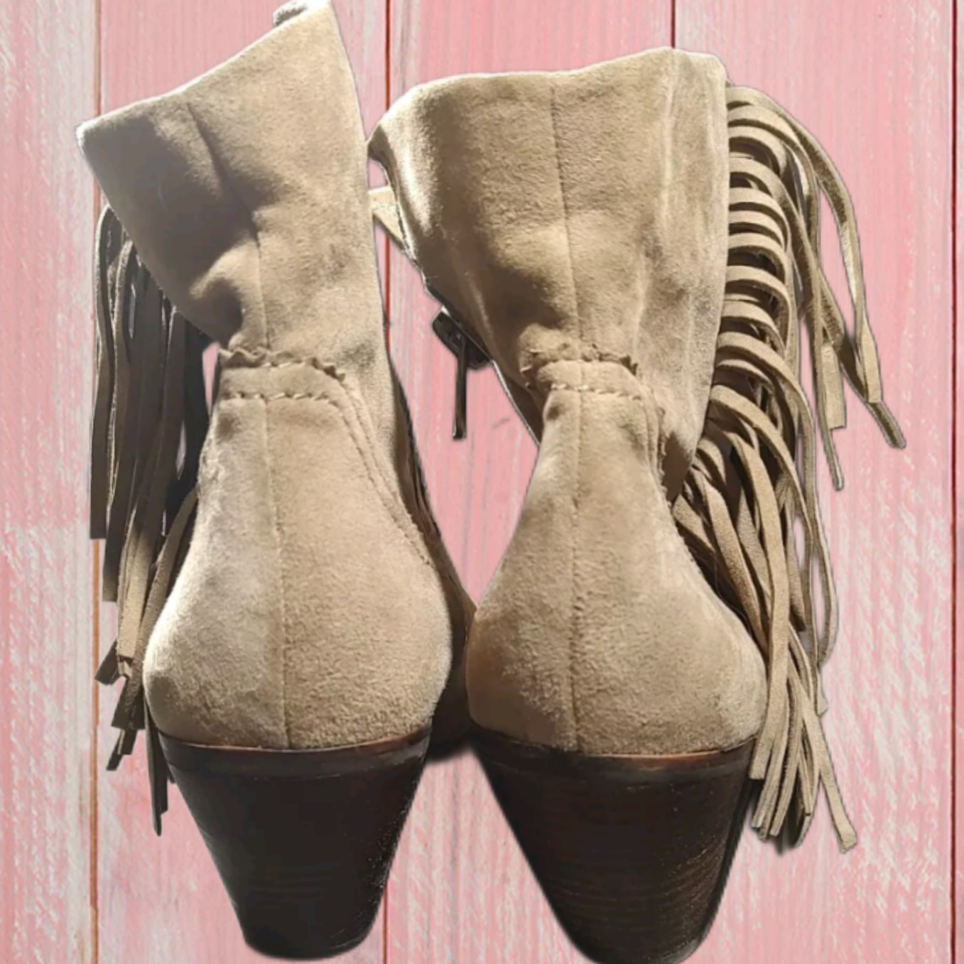 Sam Edelman Hellbraune Wildleder Stiefeletten mit… - image 5