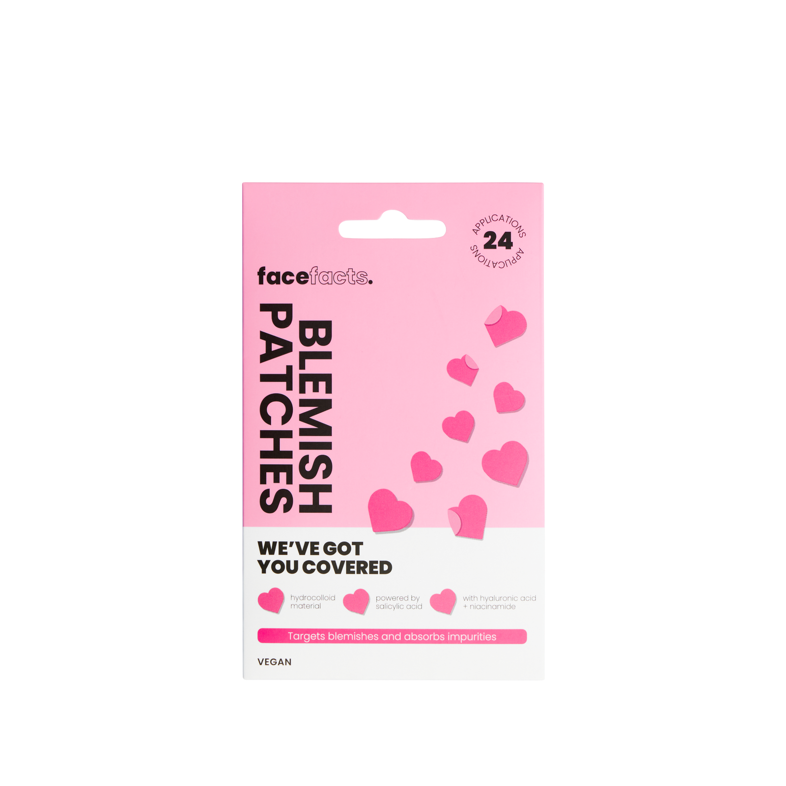 Face Facts Blemish Patches Salicylic Acid Spot Pimple Acne Sticker - Heart Shaps