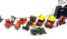 MATCHBOX.KING SIZE.360 DIGGER.EARTH GRADER.FRONT LOADING SHOVEL.TIPPER LORRYS.