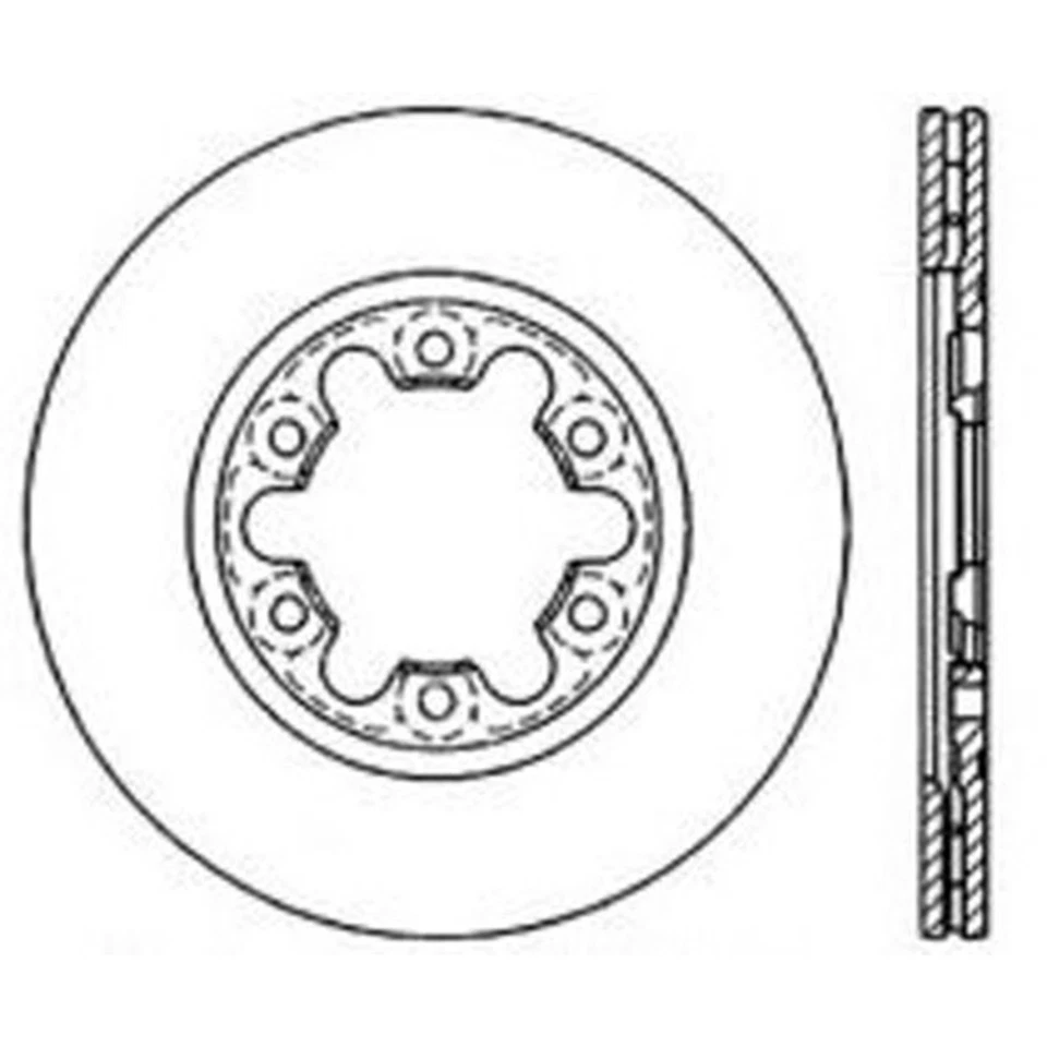 Juego de discos de freno céntricos de 2 ruedas tracción trasera delantera SET-CE121-45017-2 para camioneta B2200 Foto 3 de 4