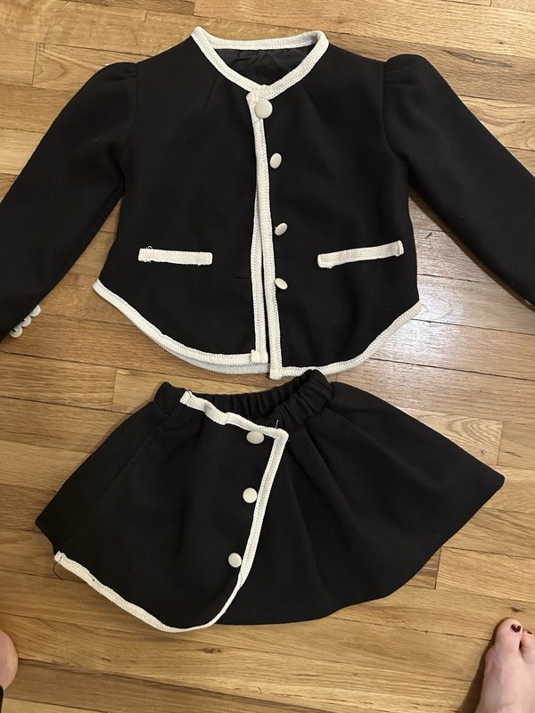 Kids Set Blazer Mini Skirt Size 5-6