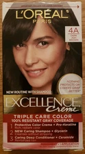 L'Oreal Paris Excellence Creme Triple Care Color 4A Dark Ash Brown Hair Dye