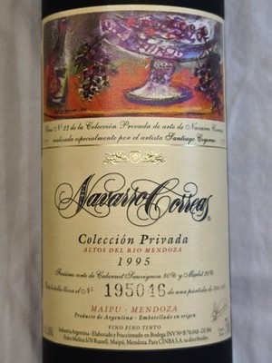 Außergewöhnlicher Rotwein Navarro Correas Nuevo Milenio 2000 Cab. Sauvi./Malbec