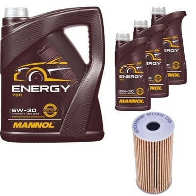 DENCKERMANN Ölfilter MANNOL Energy 5W-30 8L für KIA Stinger 3.3 T-GDi 4WD