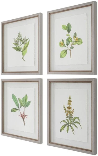 Uttermost 41461 Wildflower Study 22" x 19" Framed Floral Painting - MultiColor - Picture 1 of 5