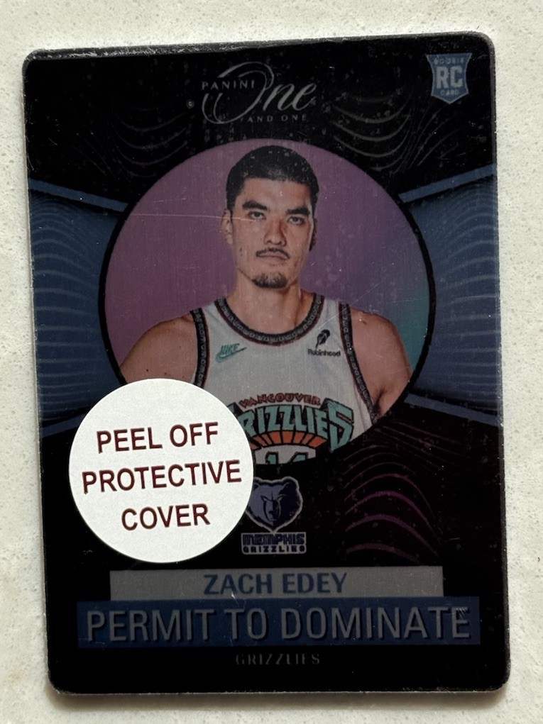 2024-25 Panini One And One - Permit To Dominate Rookie #4 Zach Edey SSP RC