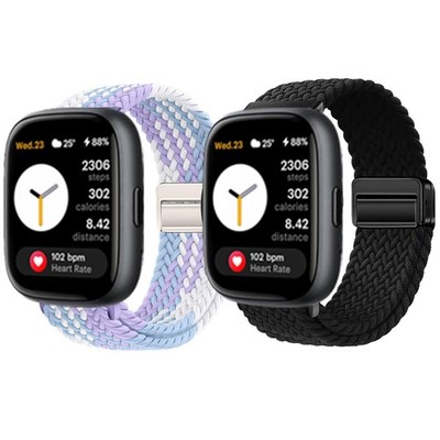 Xininyia Compatible for BIGGERFIVE Brave 2 Smart Watch Bands, Medium, 2pack 