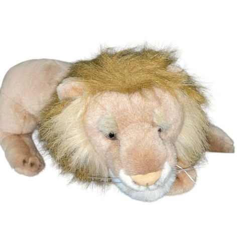 Nature Company Plush Lion Realistic Pillow Mane Stuffed Animal Nursery Decor 24" - Picture 6 of 11