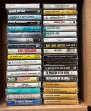 Lot of 36 cassettes: Folk Rock, 1960s, 1970s. recent, Eagles, Enya, Beach Boys