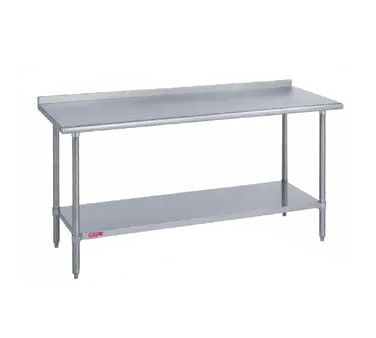 Duke Manufacturing 30'' x 24'' Standard 16/300 Stainless Work Table 1-1/8'' Riser