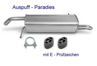 Endschalldämpfer für Ford B-Max 1.0 Ecoboost Typ JK 74-92KW Großraumlimo. + Kit