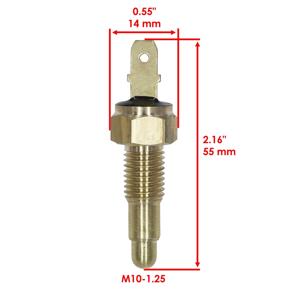 Interruptor ventilador radiador Kawasaki KLR650 KL650 1987-2007 / KL600 1984-1986  Foto 2 de 4