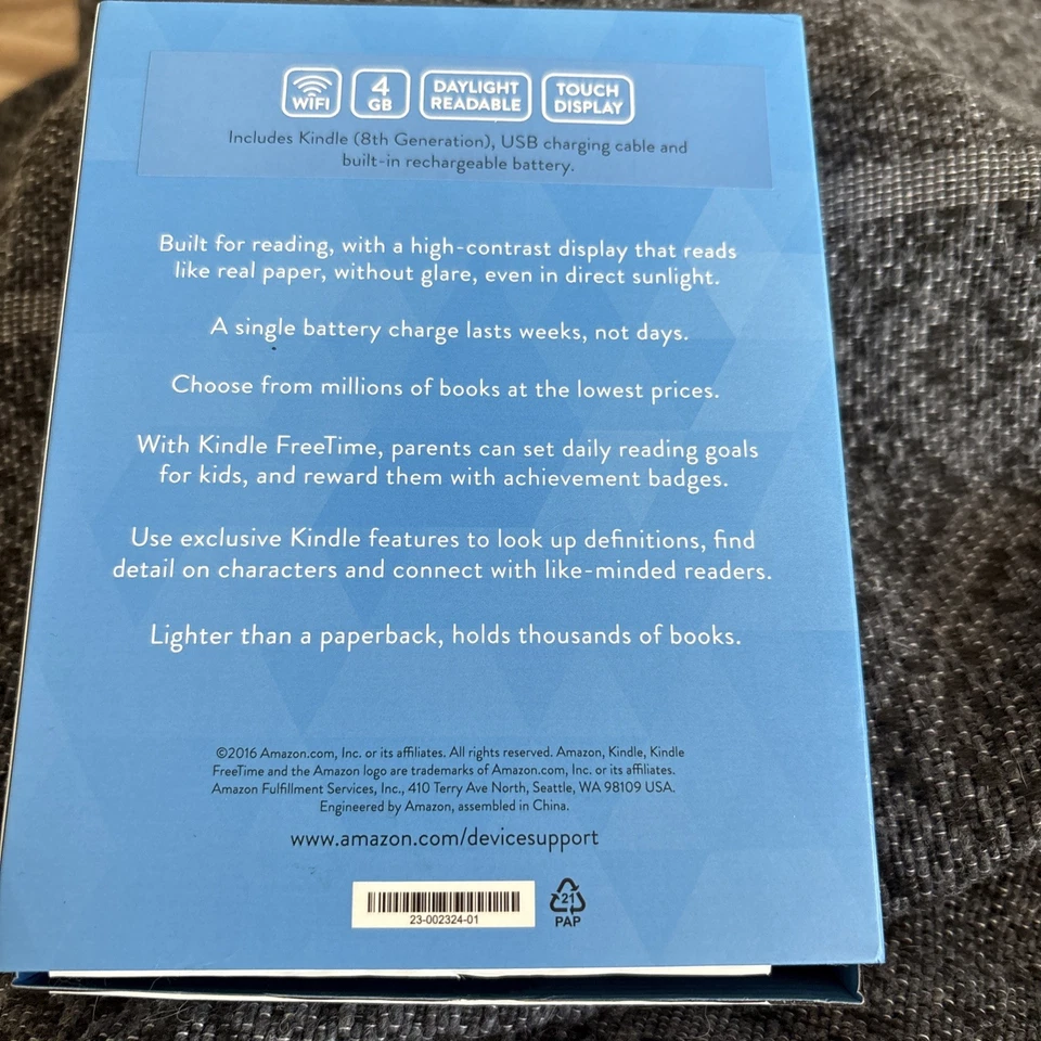 New Amazon Kindle Oasis 2016 4GB Touch Display 8th Gen eReader E-Book Black - Image 2 of 3