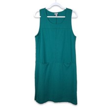 J.JILL Sleeveless Ponte Knit Dress Green Size Large