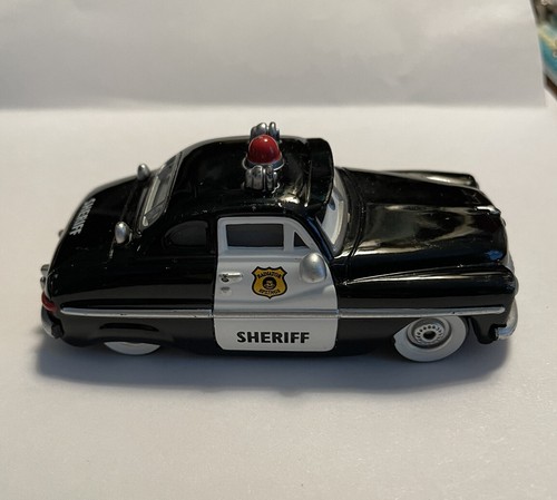 Disney Pixar Cars Diecast SHERIFF Car 3.25” Long Mercury Patrol Car - Picture 4 of 11