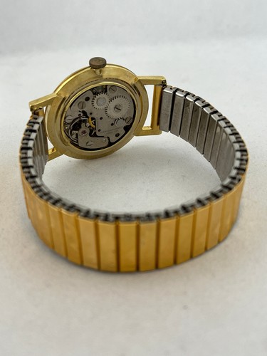 NOS Herrenarmbanduhr Santima Handaufzug Arios Ltd. mit Flexband, funktioniert - Bild 4 von 5