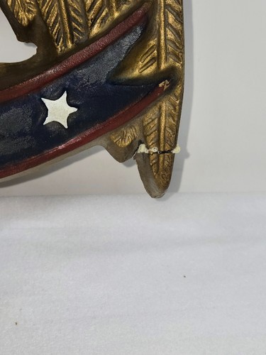 PLACA DE PARED DE ORO PATRIÓTICO MCM AMERICAN EAGLE DE COLECCIÓN FUNDICIÓN DE POLIURETANO - Imagen 4 de 6