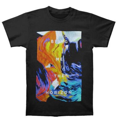 Offiziell lizenziertes Bring Me The Horizon bemaltes schwarzes Herren-T-Shirt klassisches T-Shirt