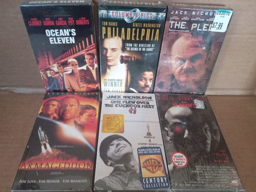 Sealed VHS One Flew Over The Cuckoo's Nest 12 Monkeys +++