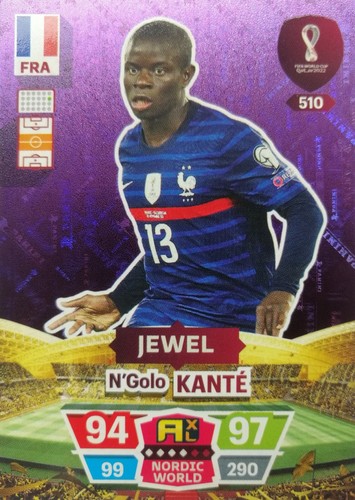 PANINI WORLD CUP QATAR 2022 NORDYCKI KLEJNOT MESSI RONALDO ALISSON KANTE DAVIES SON - Zdjęcie 8 z 11