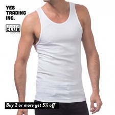 3 PC PROCLUB MENS PREMIUM A-SHIRT PRO CLUB RINGSPUN COTTON RIBBED UNDERSHIRT