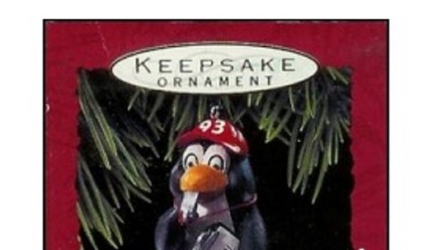 Hallmark Keepsake Ornament Coach Penguin commemorative Handcraft 1993 - Picture 6 of 7