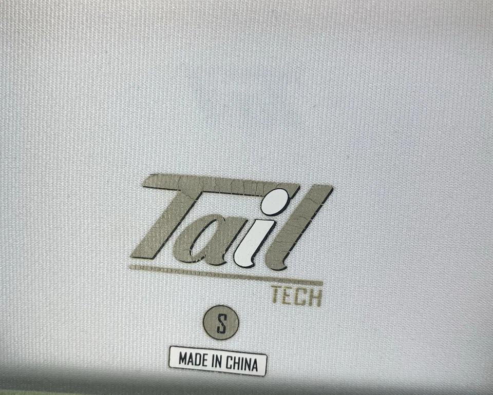 Женская белая многоцветная спортивная рубашка-поло с коротким рукавом для гольфа Tail Tech - Изображение 2 из 4