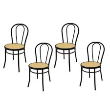 SET 4 SEDIE VIENNA THONET NON IMPILABILE CASA RISTORANTE BAR CUCINA