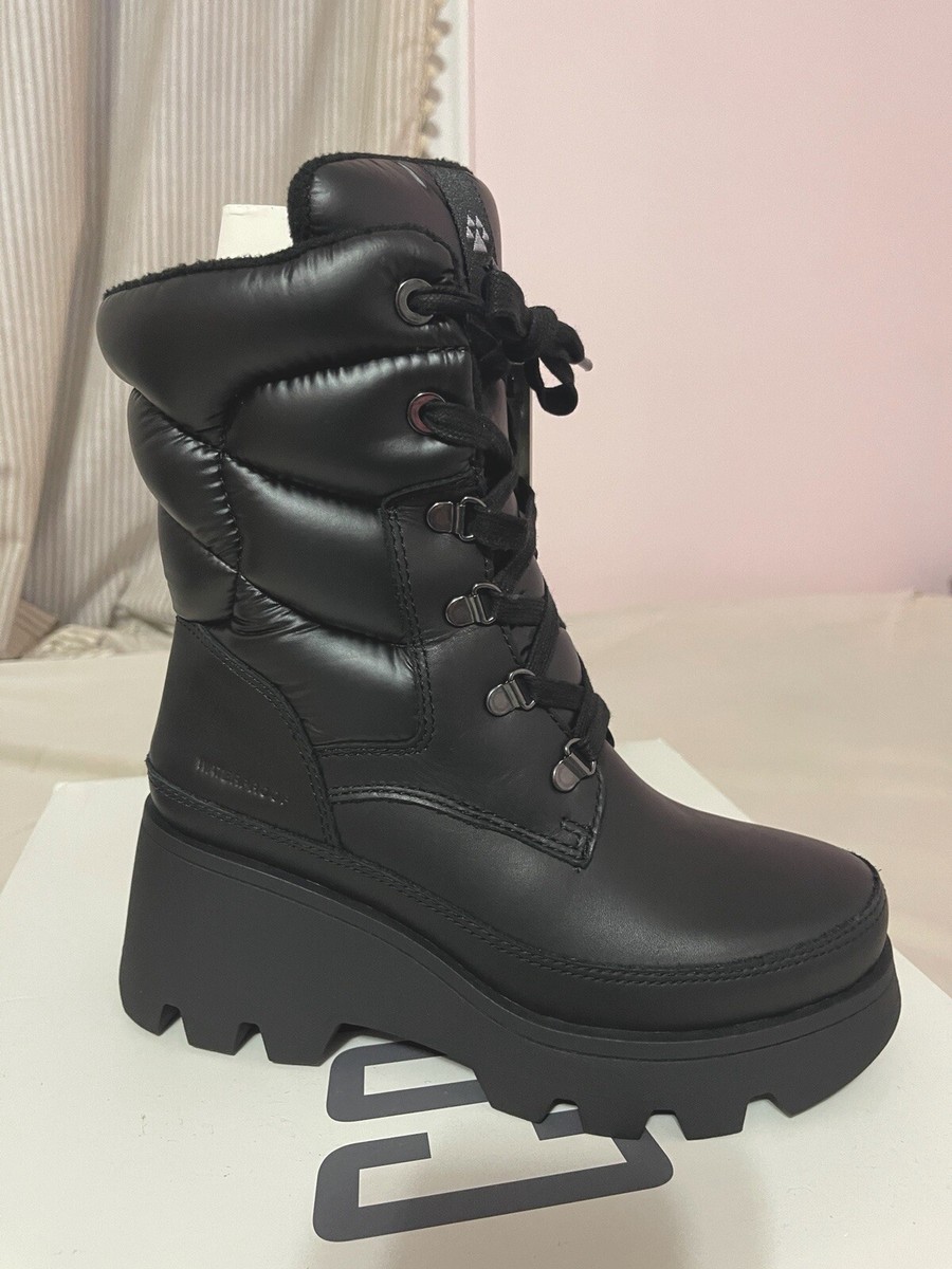 Cougar Verona Black Women's Nylon Leather Wedge Waterproof Winter Boot  Size