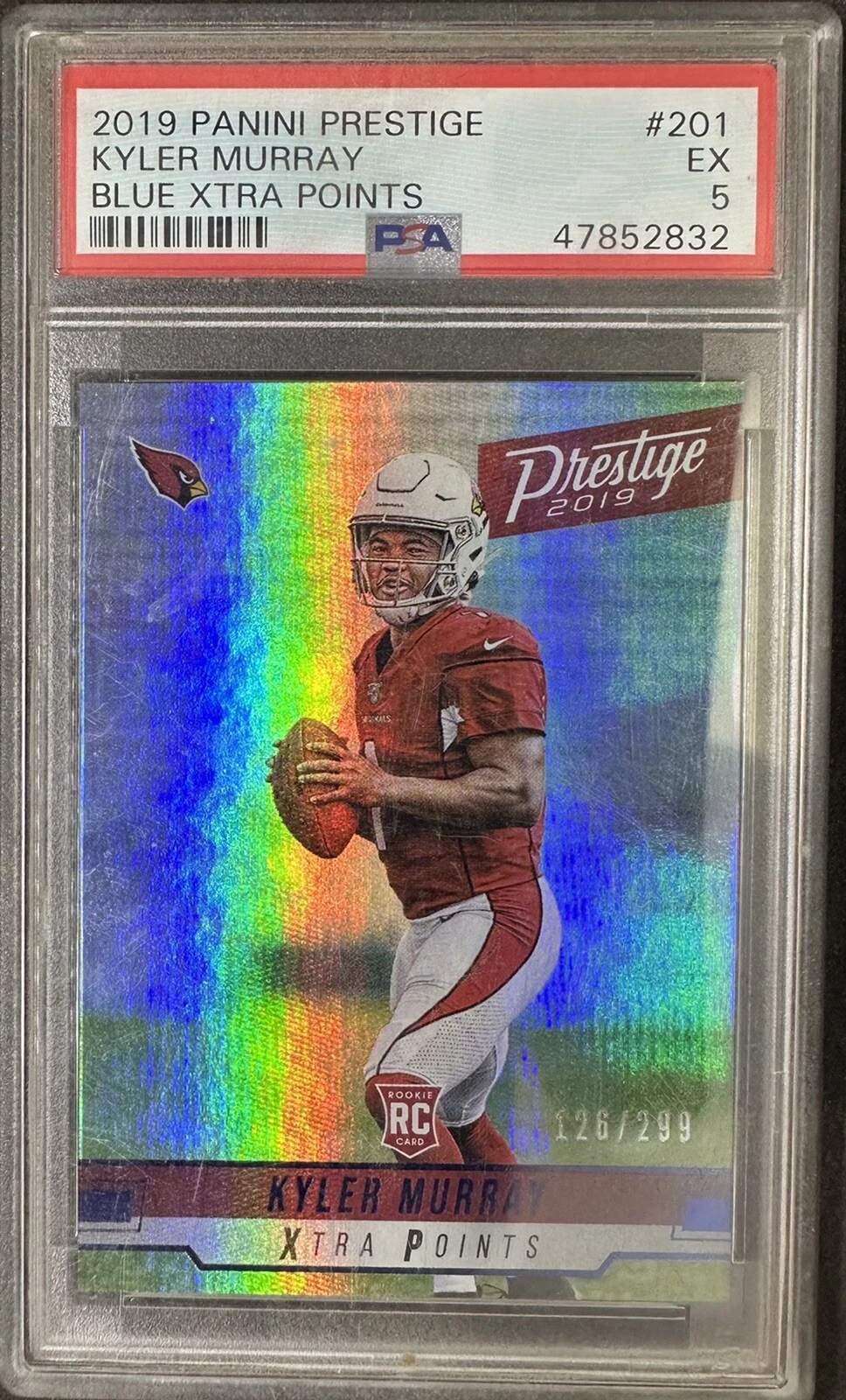 Kyler Murray Panini Prestige #201 Blue Xtra Points