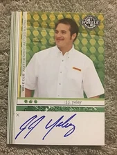 2004 Press Pass Wheels J.J. YELEY #18 Vigoro On Card Autograph