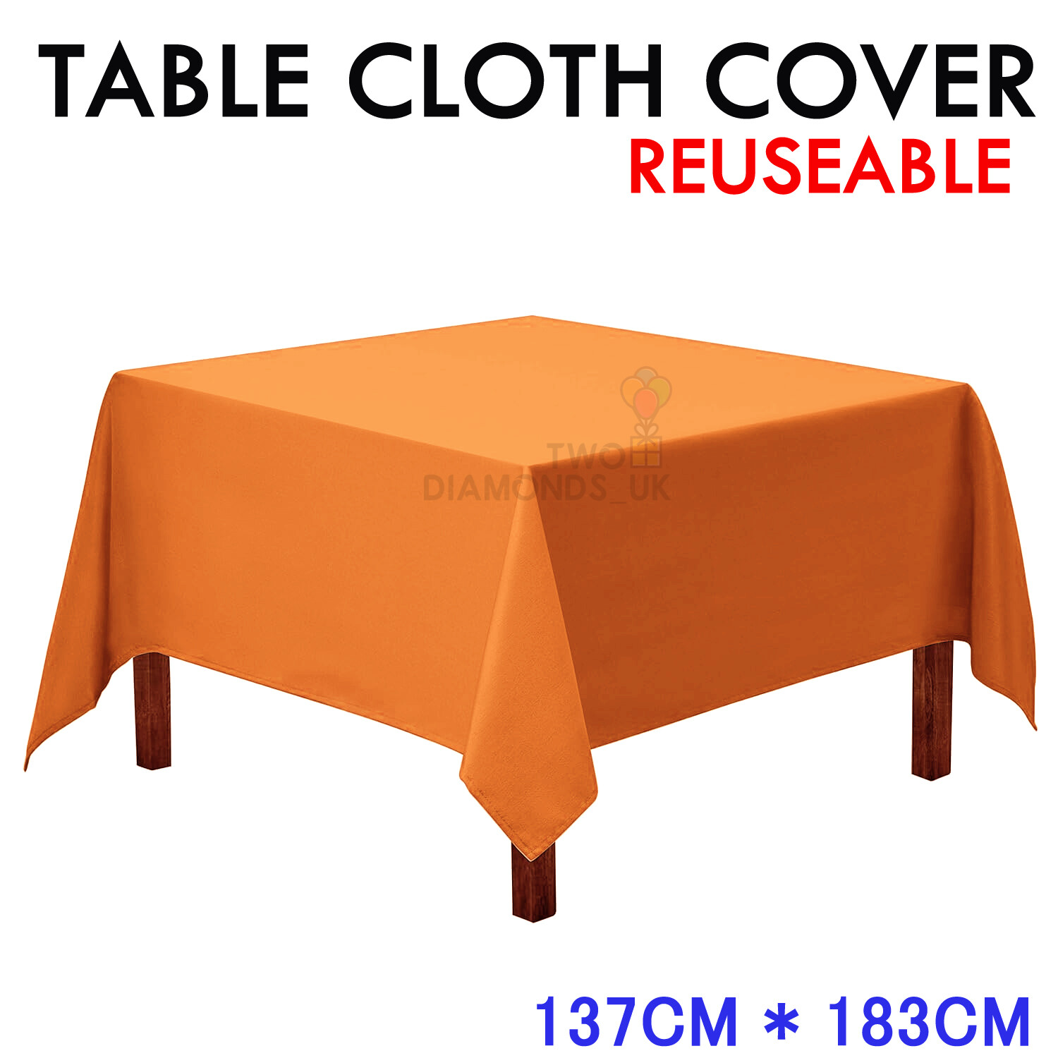 Plastic Table Cover Cloth Wipe Clean Party Tablecovers Cloths Round or