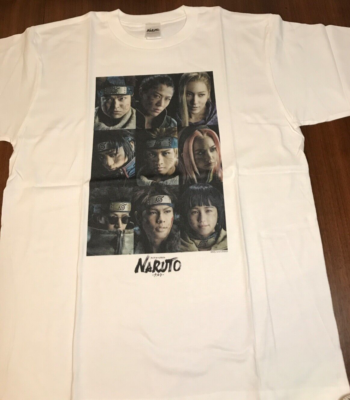 NARUTO Live Spectacle T-Shirt White Unisex LARGE 100% Cotton NEW 