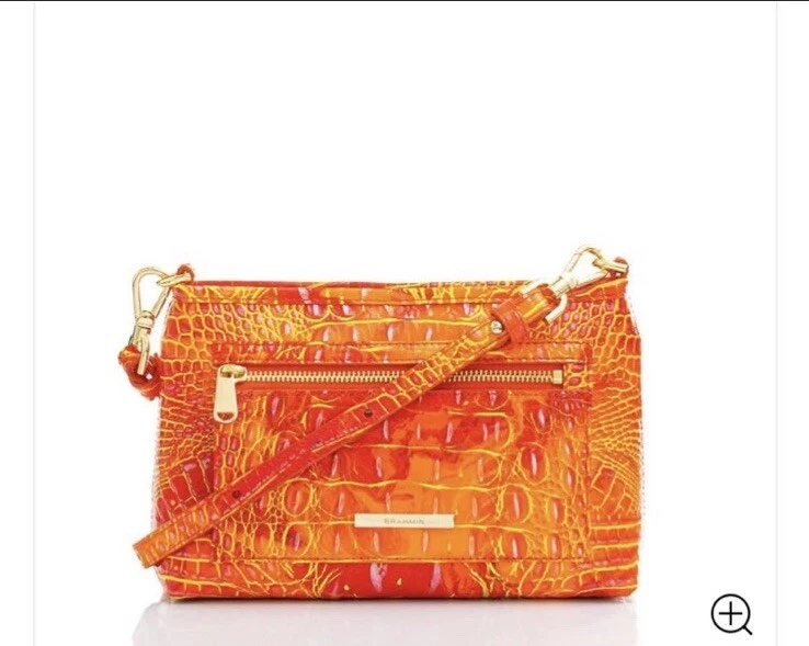 Brahmin online orange handbag