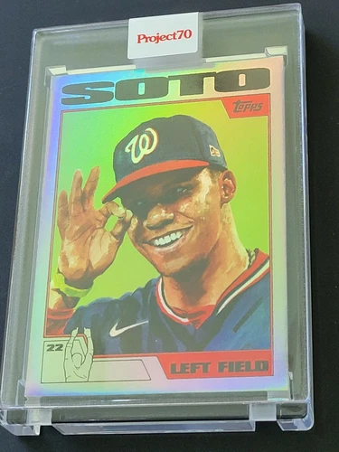 Topps PROJECT 70 Card 347 - 2004 Juan Soto by Jacob Rochester Rainbow Foil 45/70