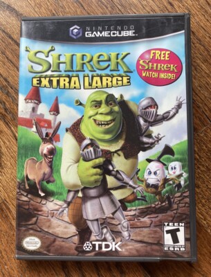 Shrek Extra Large Watch Variant Nintendo GameCube CIB w/Manual Insert NO WATCH