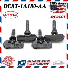Set of 4 For Ford F150 F250 F350 Truck Tire Pressure Sensor TPMS DE8T-1A180-AA