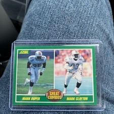 1989 Score #283 MIAMI DOLPHINS (Great Combos) Football,M.DUPER / M.CLAYTON(MINT)