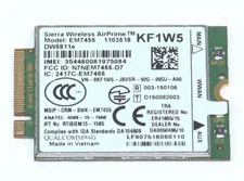 Dell KF1W5 Sierra Wireless AirPrime EM7455 DW5811e 100MB 4G LTE NGFF WWAN Modem