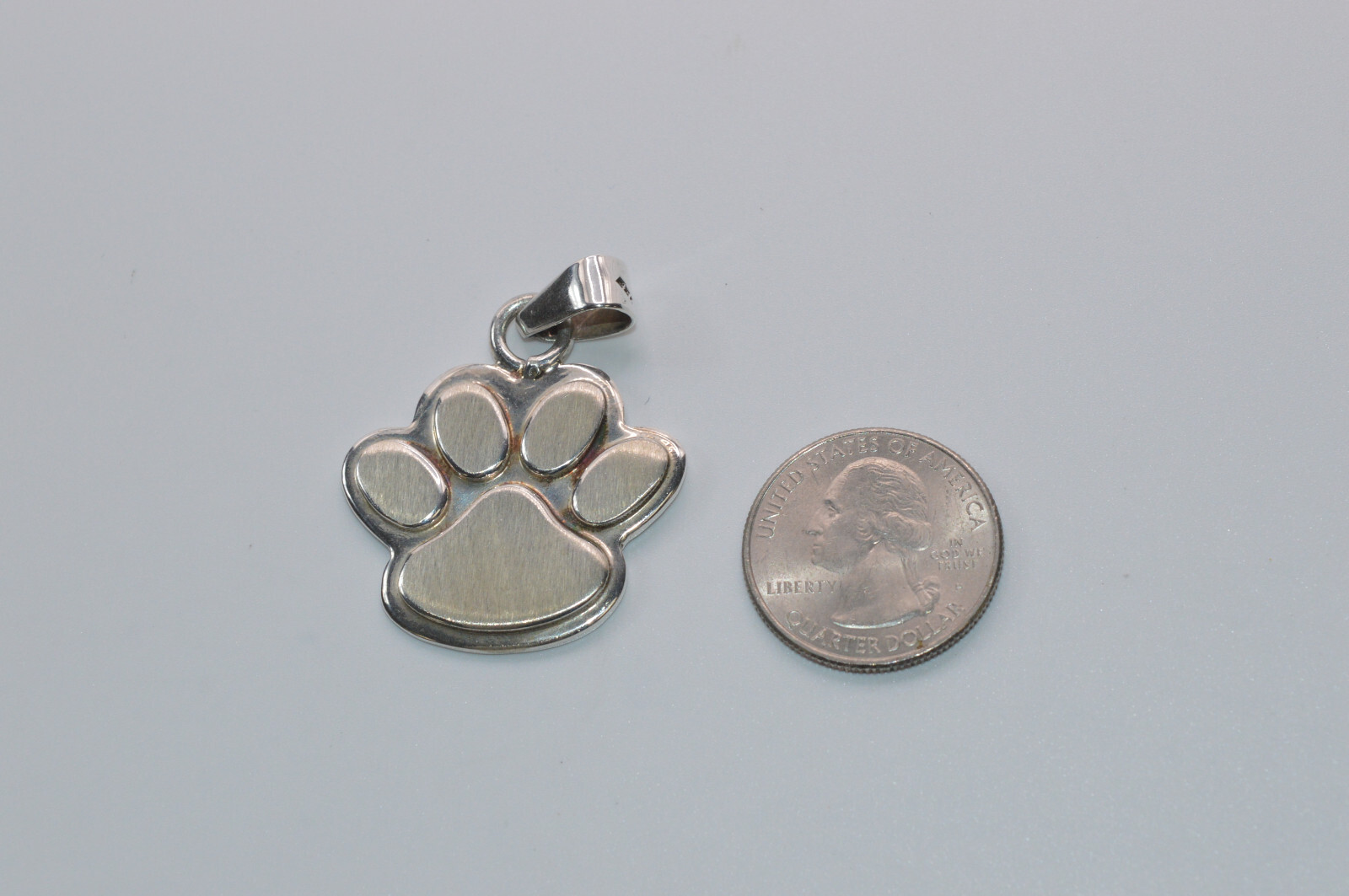 Nice Solid Sterling Silver Dog Tiger Bear Paw Pen… - image 5