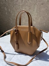 Sage Aubrey Medium Beige Leather Luna Handbag Purse Made In Italy $650 Sold Out