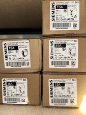 QA115AFCN LOT OF 10 SIEMENS 15A ARC-FAULT AFCI PLUG ON NEUTRAL NO PIGTAIL WIRE