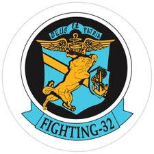 VF-32 'Fighting Swordsmen' Bumper Sticker Military Vinyl Soldier Decal 5"