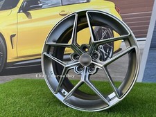 4 x 18 Inch 5x112 FF11 Style Hyper Black Wheels: Fits For Audi A3 A4 A6