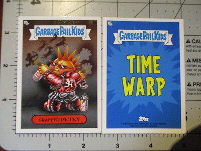 GARBAGE PAIL KIDS Intergoolactic Time Warp STICKER CARD 7B GRAFFITI PETEY H