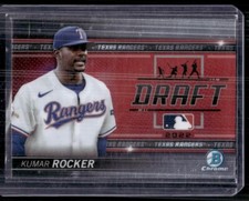 2022 Bowman Chrome Draft Baseball Night Kumar Rocker #BDN-10 Texas Rangers