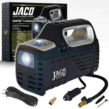 JACO SmartPro 2.0 AC/DC Digital Tire Inflator Pump - Portable Air Compressor