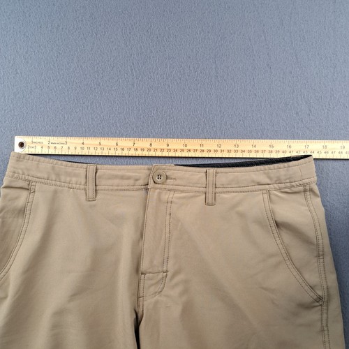 Da Hui Men's Boardshorts Size 34 Drawstring Tan Beige Hybrid Performance - Picture 14 of 17