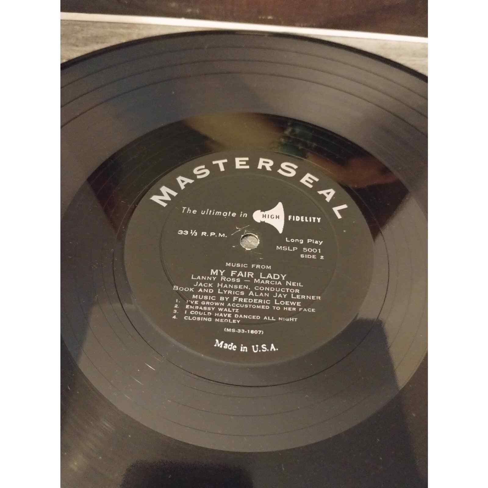 LANNY ROSS My Fair Lady Highlights 1957 Vinyl LP Masterseal MSLP 5001