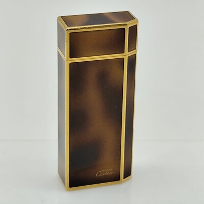 FEUERZEUG MUST DE CARTIER PARIS Vergoldet Sammlerstück